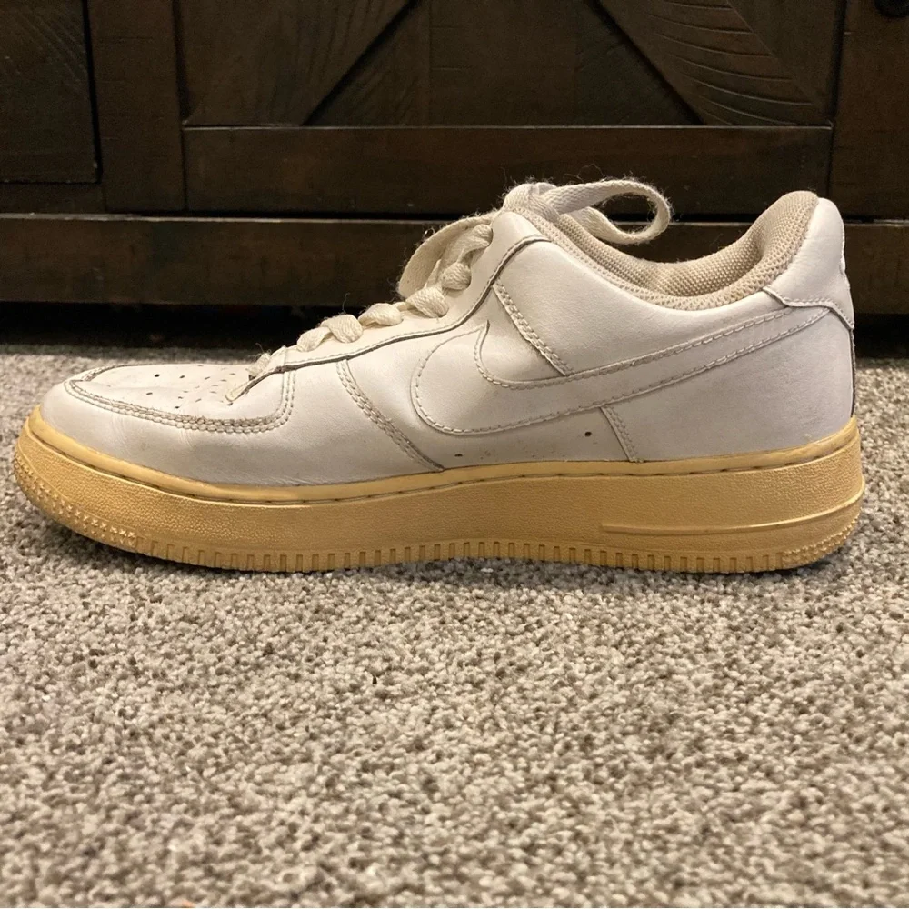 VTG Nike Air Force 1 Low GS White  - 314192-113 Kid Size 7Y; Women 8.5; 2006